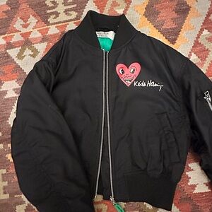 Keith Haring H&M Kids Black Bomber Jacket